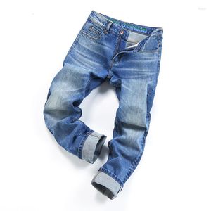Jeans pour hommes Marque de mode originale Jeune haute qualité Denim Red-Eared Stretch Slim Fit Pantalon confortable