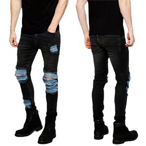 Jeans masculin surdimensionné 3xl mâle 2023 pantalon skinny pantalon de la jambe conique décontractée