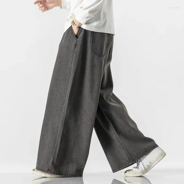 Jeans para hombres Men de gran tamaño Pantalones de patas de otoño Pantalones de mezclilla de hip-hop parejas sueltas jean jean mujer vintage streetwear 5xl