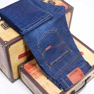 Heren jeans pantalones hombre heren klassieke zwarte blauw baggy jeans 2023 zomer casual zakelijke rek lading broek mannen extra grote denim broek z0508
