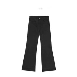 Jeans homme style parisien Capper avec pantalon large micro évasé, mode et décontracté, pantalon noir amincissant, tendance pantalon décontracté