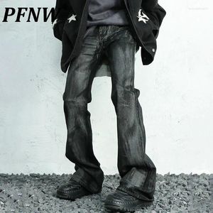Jeans pour hommes PFNW printemps automne haute rue avant-garde Techwear marée beau pantalon en denim original tactique anti-rides 12A9385
