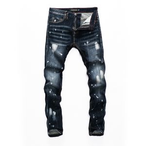 Jeans pour hommes Plein Bear Classic Fashion PP Man Rock Moto Mens Design Ripped Distressed Skinny Denim Biker 157493