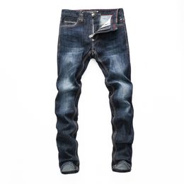Jeans homme PLEINXPLEIN design original mari bleu jean stretch homme pantalon en denim slim pantalon jean stretch pour homme jean design 08 230414