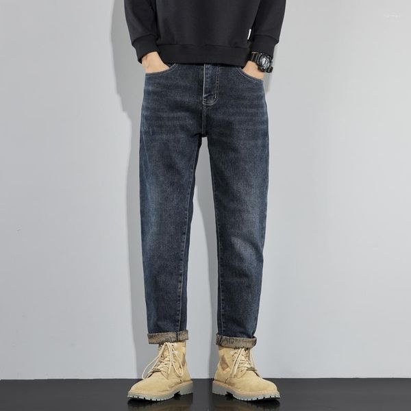 Jeans para hombres más grandes talas 29-48 pantalones 2023 Moda de estilo coreano Hombres de mezclilla clásica casual