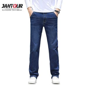 Jeans pour hommes grande taille 35 40 42 44 Jeans décontractés pour hommes classique taille moyenne droite coton bleu élasticité mâle Denim pantalon marque pantalon Z0315