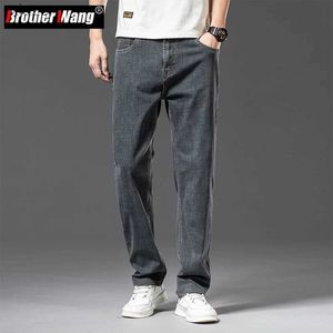 Jeans masculin plus taille 40 42 44 Spring Summer Mens Grey Grey Thin Busin