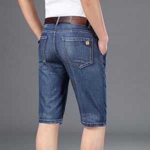 Jeans pour hommes Plus Taille 40 42 Hommes Shorts 2021 Été Slim Fit Droit 5 Poche Haute Qualité Coton Modal Confortable Jean Shor252x