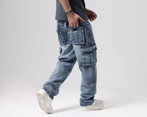 Herenjeans Plus Size Losse Baggy Heren Hip Hop Oversize Skateboarden Denim Broek Grote Zakken Cargo Cowboy Broek Mannelijk