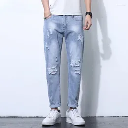 Jeans pour hommes Plus Taille Hommes Sexy Denim Pantalon Homme Casual Pantalon Hommes Vêtements 2023 Vintage Harajuku Trou Ripped Demin Pantalon