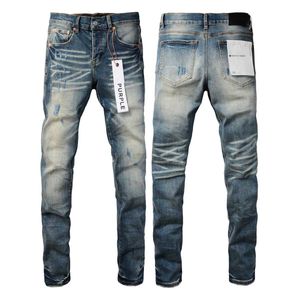 Jeans pour hommes Purple Brand American High Street Bleu vieilli 9055