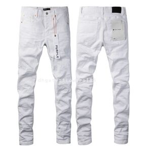 Heren jeans paarse merk jeans buitenlandse handel grensoverschrijdende fabriek direct spot American High Street White Jeans 9024