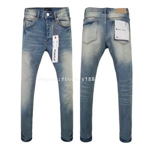 Jeans pour hommes jeans pourpre jeans High Street Casual Comfort Soft Reconft Min Stretch Slim Jeans Ksubi Purple Jeans en cuir jean pourpre
