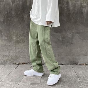 Jeans pour hommes Violet Vert Hommes Lâche Pantalon élégant Hiphop Vêtements Grandes tailles XXXL 4XL 5XL Automne Hiver Spring249g