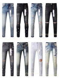 Jeans pour hommes jeans pourpre jeans jeans designer jeans mens skinny jeans de luxe concepteur denim pant