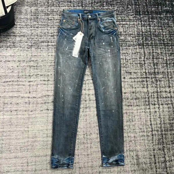 Jeans pour hommes pourpre pourpre concepteur de vente marque en détresse Pantalon décontracté d'été Harlan