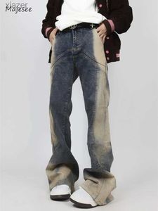 Jeans pour hommes S-3xl Mens Coumor Hip Hop Style américain American Teenage Match complet Vitalité Vitalité Simple Pocket Mop Pantmand WX