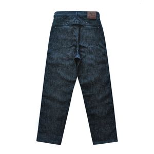 Jeans homme SAUCE ORIGIN 917 Sanforized Selvedge Raw Denim for Linum Silver Button Cotton Wide Leg Loos Fit 230320