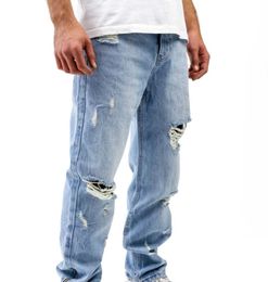 Patch de gradiente para hombres con estampado de alta calidad Patch de mezclilla para hombres Pantalones casuales
