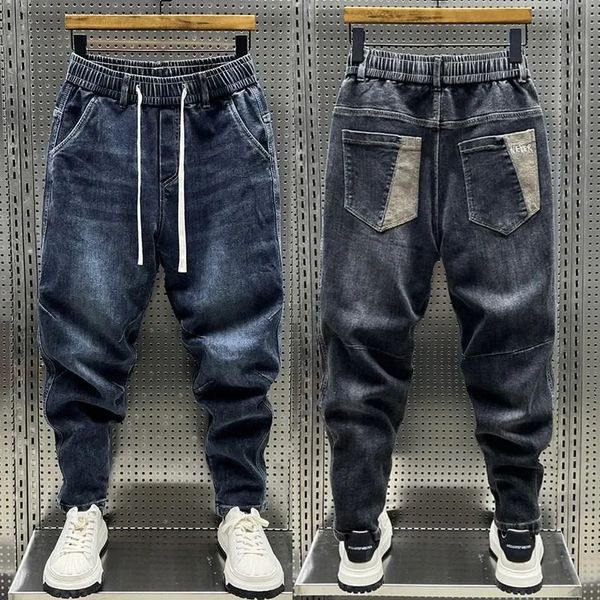 Jeans masculinos skinny clássico vintage calças jeans roupas de marca de luxo 231218