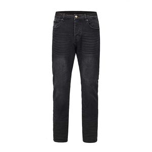 Jeans masculin Slatt High Street sans trou de lavage de jean mince noir