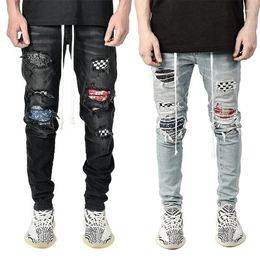 Heren Jeans Slanke Gat Leggings Baggy Streetwear Hip Hop Y2K Mannen Denim Broek Rechte Toevallige Losse Wijde Pijpen Broek