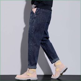 Jeans pour hommes, pantalons Harlan amples printemps et automne, pantalons décontractés élastiques polyvalents pour hommes Q808