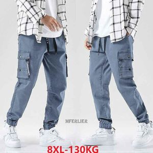 Jeans pour hommes printemps automne été hommes pantalons crayon grande taille 6XL 7XL 8XL poches décontracté haute rue Corée Style mode Skate Pantrs 48