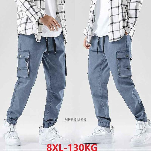 Pantalones vaqueros para hombre Primavera Verano Pantalones de hombre Lápiz Tallas grandes 6XL 7XL 8XL Bolsillos Casual High Street Corea Estilo Moda Skate Pantrs 48