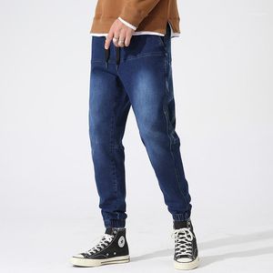 Jeans pour hommes Printemps Automne Noir Bleu Cargo Hommes Denim Stretch Jogger Pantalon Baggy Harem Jean Pantalon Plus Taille 6XL 7XL 8XL
