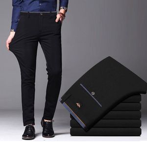 Men's Jeans Spring Autumn Fashion Business Casual Long Pants Suit Male Elastic Straight Formal Trousers Plus Big Size 28 40 230925