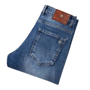 Jeans pour hommes printemps automne hommes coupe ajustée européenne américaine TBicon marque haut de gamme petit pantalon droit F257-02