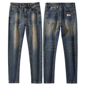 Jeans pour hommes printemps automne hommes coupe ajustée européenne américaine TBicon marque haut de gamme petit pantalon droit B8315-09