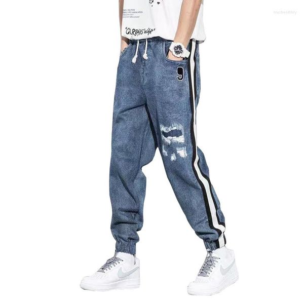 Jeans pour hommes printemps automne mince mode Harajuku Style tas classique japonais couture Design tendance pantalon marque pantalon hommes