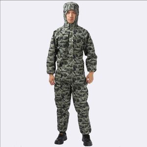 Jeans pour hommes printemps hommes grande taille body vêtements Camouflage vêtements de travail combinaison Machine réparation anti-poussière veste à capuche manteau 230628