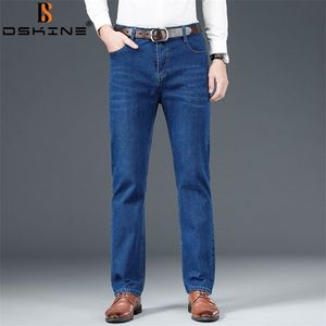 Heren jeans spring rechte broek Baggy lichtgewicht stretch mode casual herfst denim broek 220920