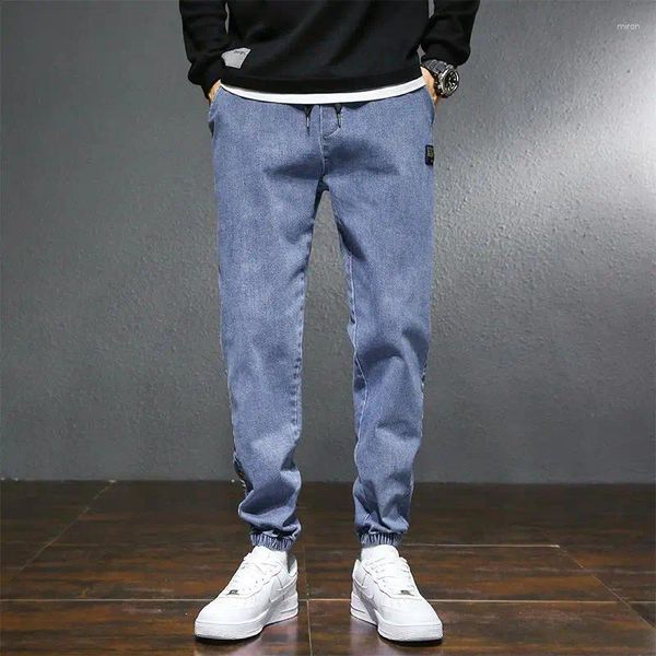 Jeans para hombres Primavera Verano Otoño Negro Azul Gris Cargo Hombres Streetwear Denim Jogger Pantalones Baggy Harem Jean Pantalones Plus Tamaño 8XL