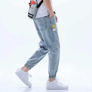 Hommes Jeans Printemps Été Noir Bleu Cargo Jeans Hommes Streetwear Denim Jogger Pantalon Hommes Baggy Harem Jean Pantalon Nouveau Lâche Hommes Jeans Z0301