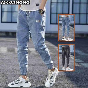 Heren Jeans Lente Zomer Zwart Blauw Cargo Jeans Mannen Streetwear Denim Jogger Broek Mannen Baggy Harem Jeans mannen broek Broek 4XL 5XL Jeans L230724