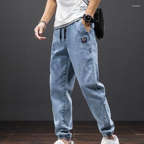 Jeans pour hommes printemps été noir bleu Cargo hommes Streetwear Denim survêtement pantalon Jean pantalon