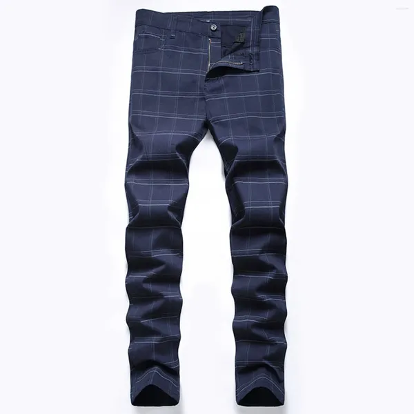 Jeans pour hommes printemps d'été décontracté à la jambe droite Stretch Stretch Fashion Mens Pantalon 44x30 Cadeau de bas de femmes de paillettes