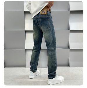 Jeans pour hommes printemps été hommes coupe ajustée européenne américaine TBicon marque haut de gamme petit pantalon droit LX8813-1