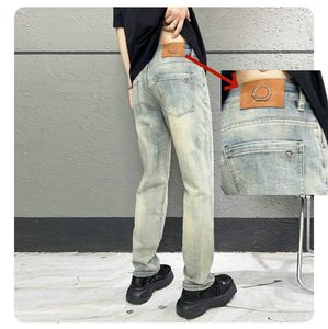 Jeans masculin printemps été mince MCICon hommes droits droits en liberté européen américain cdicon marque haut de gamme petit pantalon droit lxk221