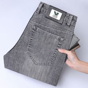 Jeans masculin printemps d'été mince masculin slim fit européen tbicon marque haut de gamme petit pantalon droit QK150-00