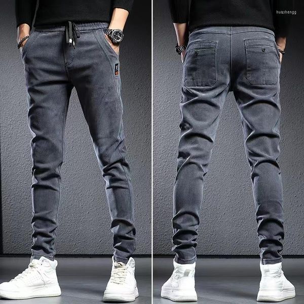 Jeans pour hommes printemps été mince Stretch Cargo hommes Denim survêtement pantalon Baggy Harem Jean pantalon tout match