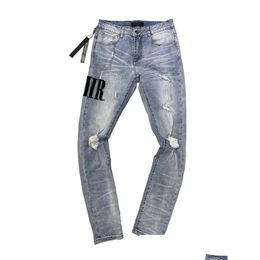 Hommes Jeans Ss Nouveau Design De Luxe Mens Designer Casual Haute Qualité Slimleg Célèbre Marque Zipper Slim Maigre Hip Hop Drop Delivery App Dhnpu