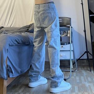 Jeans pour hommes Couture Rétro Hiphop High Street Ins Trendy Straight Loose Wide-Leg Pants Plus Size