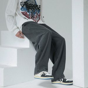 Jeans pour hommes droit coréen Baggy hommes jean décontracté large Denim Vintage pantalon homme Hip Hop japonais droit Streetwear Vintage pantalon 2023 221119