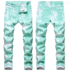 Jeans masculin pantalon droit coloré denim fashion jeune plus si taille des hommes classiques longs stretch design