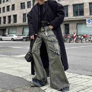 Vêtements de rue en jeans pour hommes lavage des jeans extrêmement déchiquetés évasé Ultra-Thin DC su jeans et femmes Original Edge Denim Pantsl2403